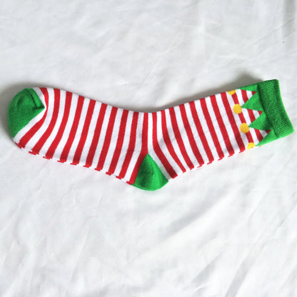 Christmas Striped Socks for Men and Women