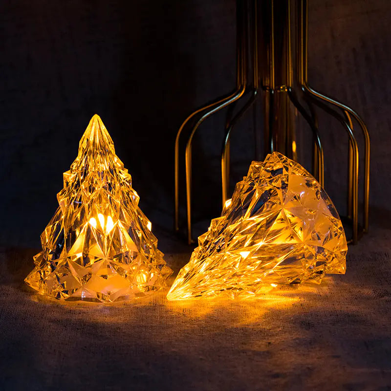 LED Christmas Tree Crystal Candle Light For Home Decor