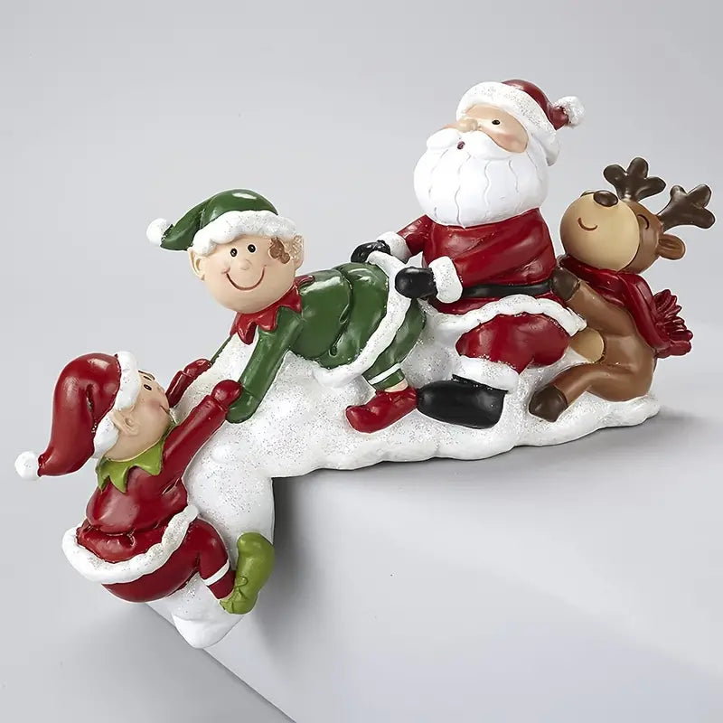 Handcrafted Resin Christmas Doll Decoration For Home Decor