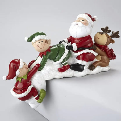 Handcrafted Resin Christmas Doll Decoration For Home Decor