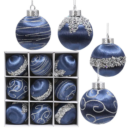 Christmas Tree Ornament Foam Balls (9pcs) For Home Decor