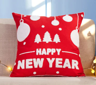 Christmas Embroidery Pillowcase For Home Decor