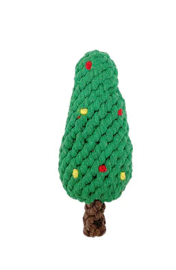 Cotton Thread Dog Toy - Christmas Tree Gift Doll