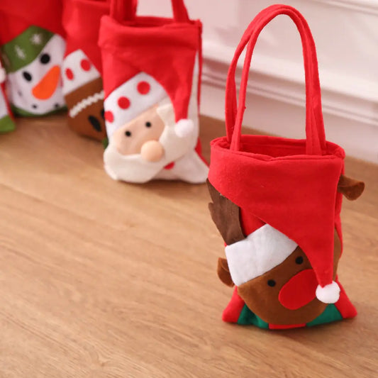 Christmas Tote Bag for Gifts & Decorations