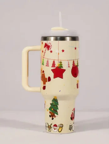 Christmas Cheer Travel Thermos Tumbler