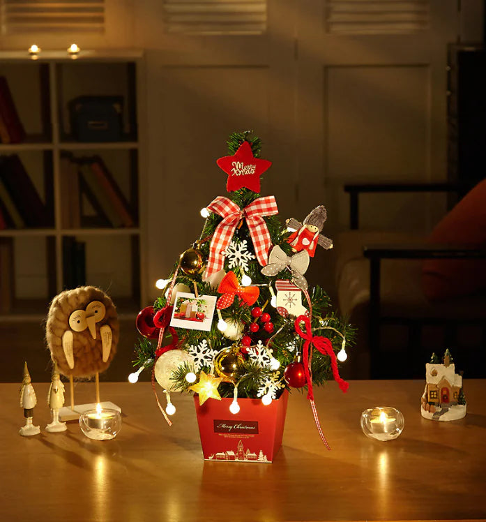 Mini Christmas Tree With Lights For Home Decor
