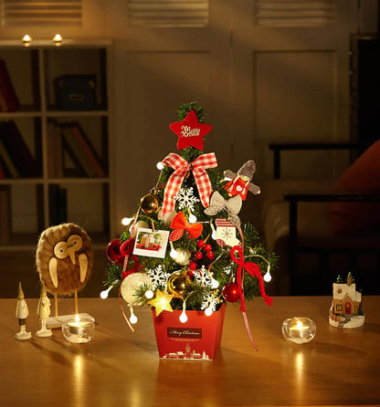Mini Christmas Tree With Lights For Home Decor