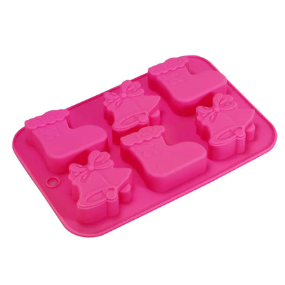 Christmas Stocking Silicone Cake Molds For Baking