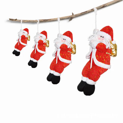 Climbing Santa Claus Christmas Scene Decoration Ornament For Home Decor