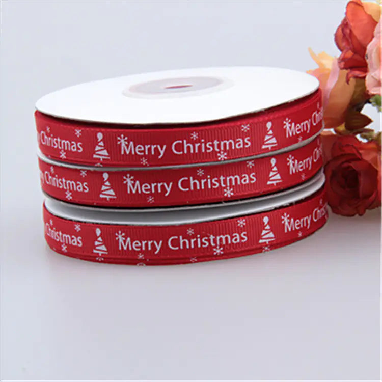 Christmas Ribbon 75ft, Twisted Weave Roll