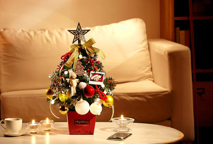 Mini Christmas Tree With Lights For Home Decor