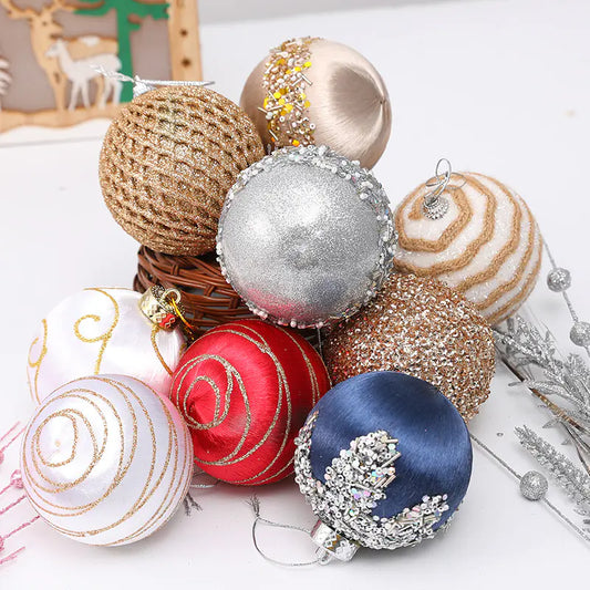Christmas Tree Ornament Foam Balls (9pcs) For Home Decor