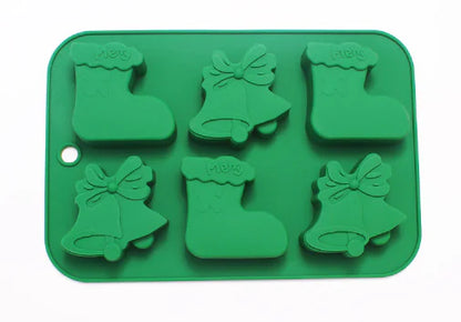 Christmas Stocking Silicone Cake Molds For Baking