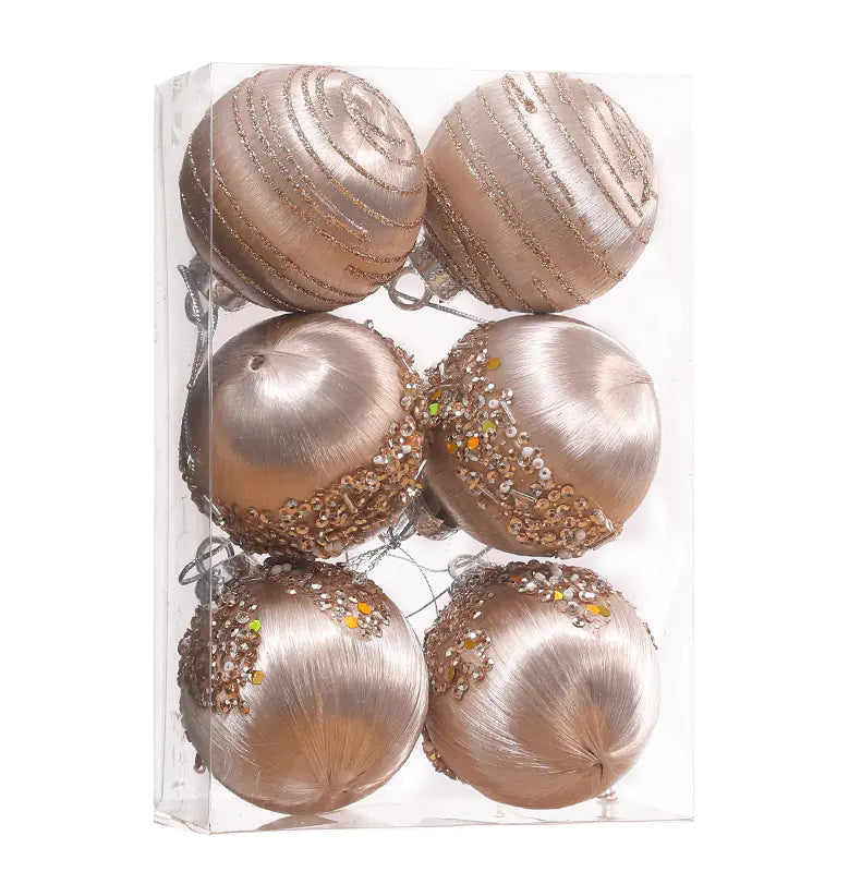 Silk Thread Christmas Ornament Balls For Home Decor