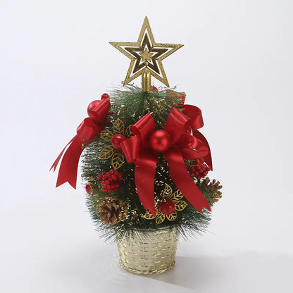 Mini Christmas Tree With Pine Needles For Home Decor