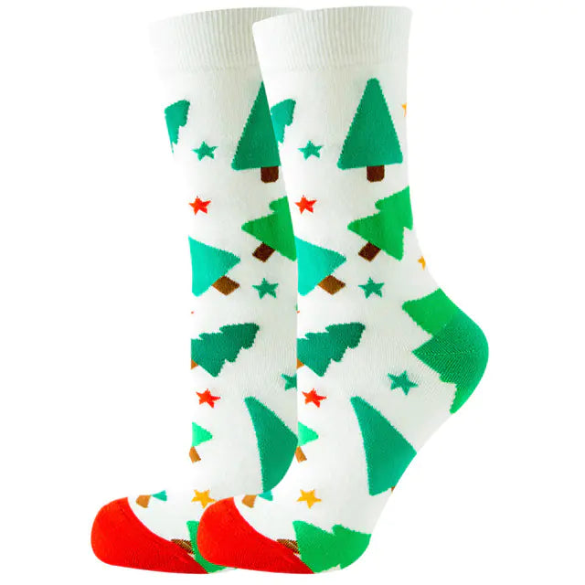 Christmas Santa Claus Women's Elk Socks