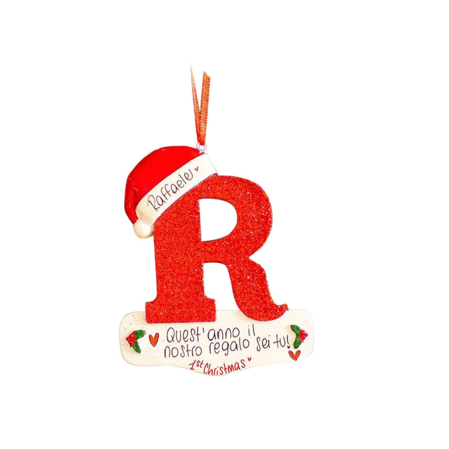 English Alphabet Letter Block Decorative Christmas Ornament For Home Decor