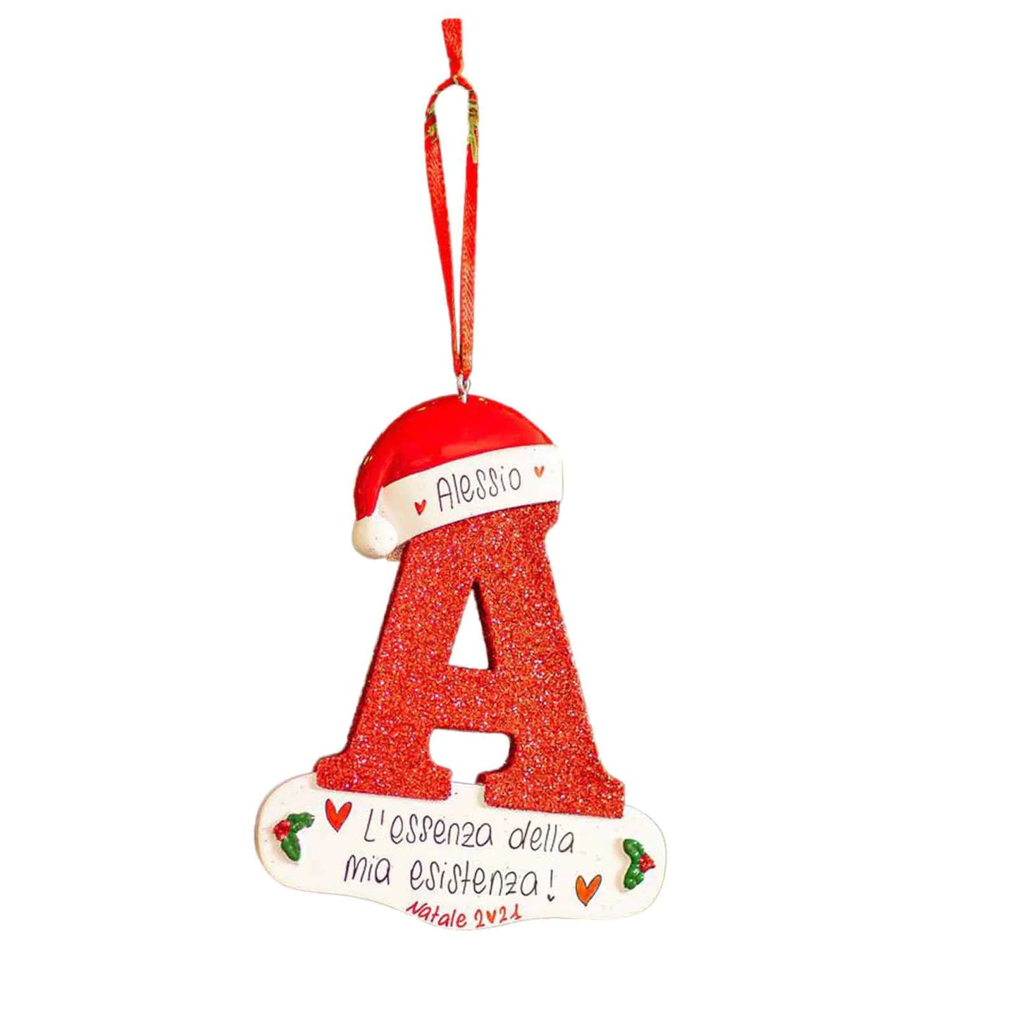 English Alphabet Letter Block Decorative Christmas Ornament For Home Decor