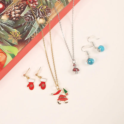 Christmas Countdown Calendar Necklace & Earring Set