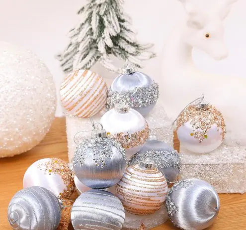 Christmas Tree Ornament Foam Balls (6pcs) For Home Decor
