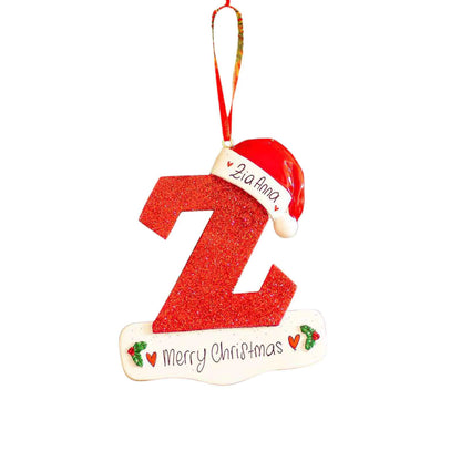 English Alphabet Letter Block Decorative Christmas Ornament For Home Decor