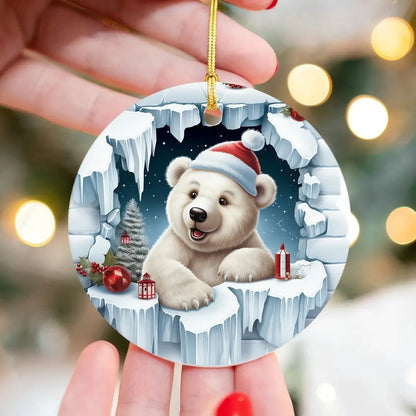 Christmas Ornaments - Snowman, Penguin, Reindeer, Santa, Polar Bear For Home Decor