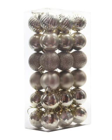 Shatterproof Christmas Tree Ornament Balls 36-Pack For Home Decor