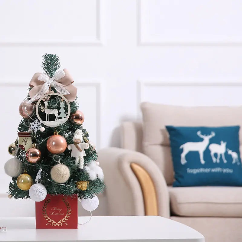 Mini Christmas Tree With Lights For Home Decor