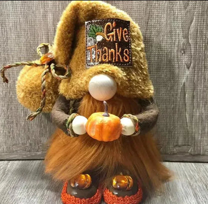 Cute Gnome Head Doll Figurine For Halloween & Christmas