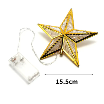 LED Christmas Star Tree Topper Decoration For Home Decor