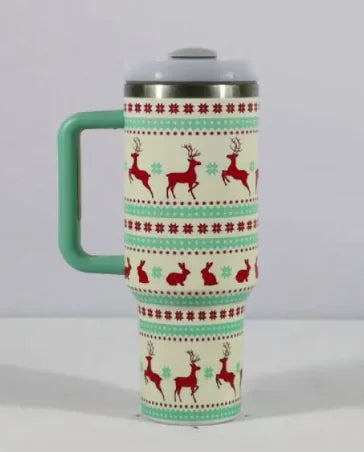 Christmas Cheer Travel Thermos Tumbler