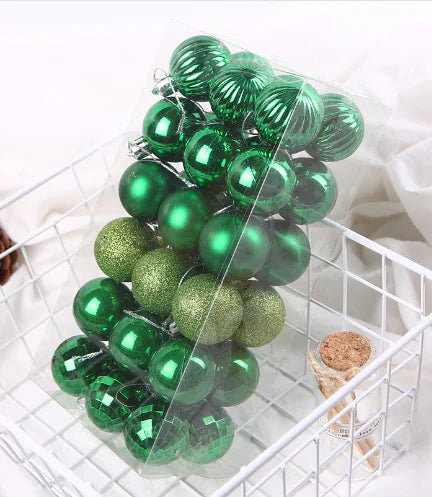 Shatterproof Christmas Tree Ornament Balls 36-Pack For Home Decor