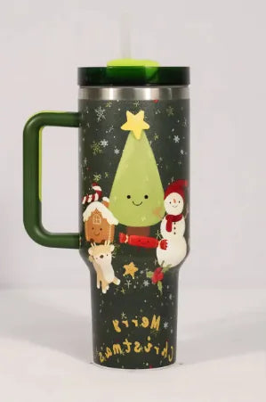 Christmas Cheer Travel Thermos Tumbler