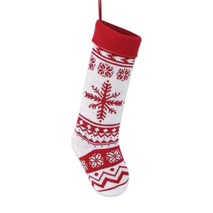 Classic Knitting Wool Christmas Decorative Stockings Socks For Home Decor