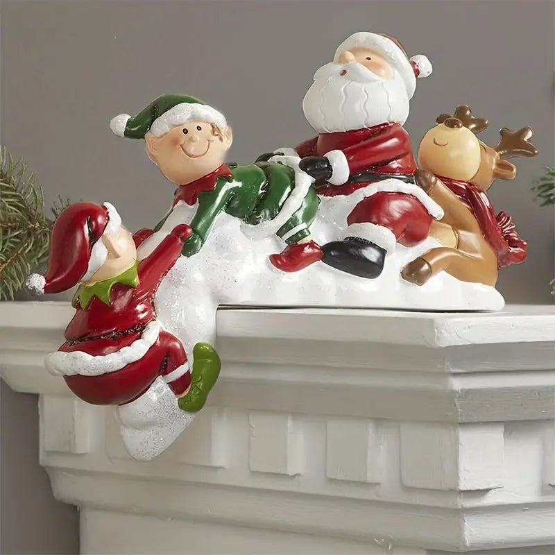 Handcrafted Resin Christmas Doll Decoration For Home Decor