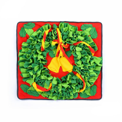 Christmas Pet Sniffing Mat For Holiday Fun Home Decor