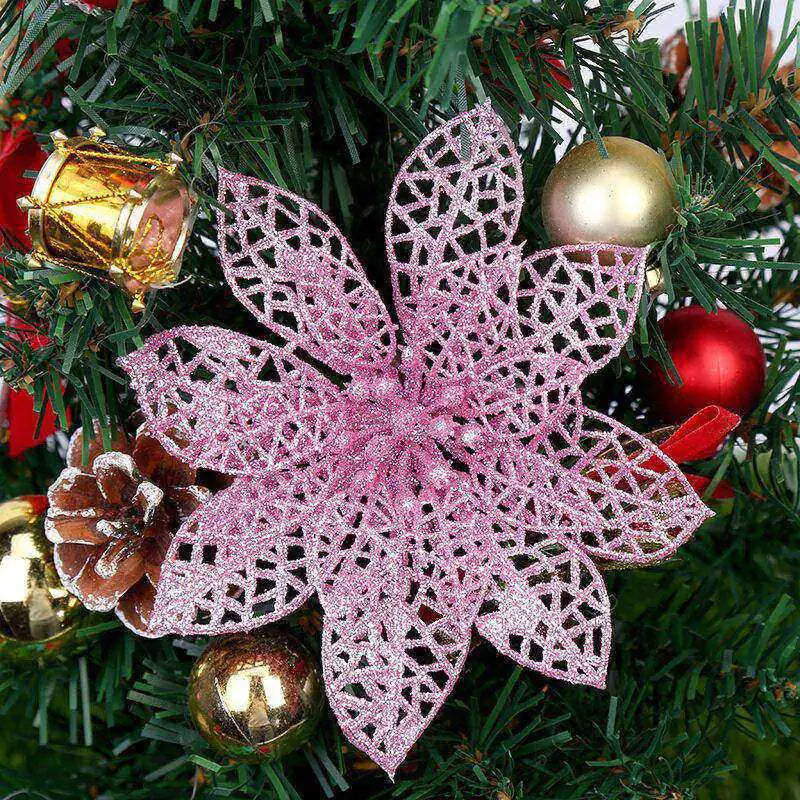 Colorful Sparkling Christmas Tree Flower Holiday Gift For Home Decor