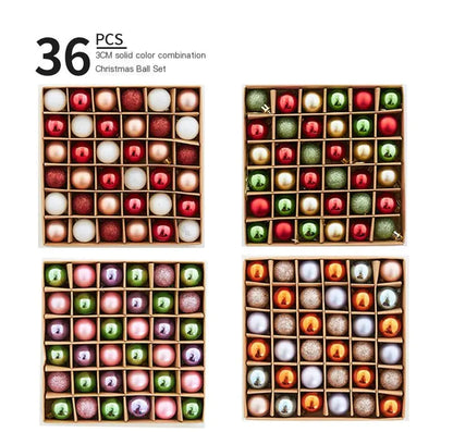 Mini Christmas Ornament Ball Decoration Set For Home Decor