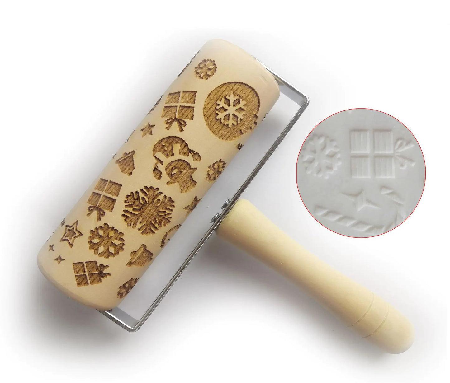 Christmas Print Eco-Friendly Kitchenware Mini Rolling Pin