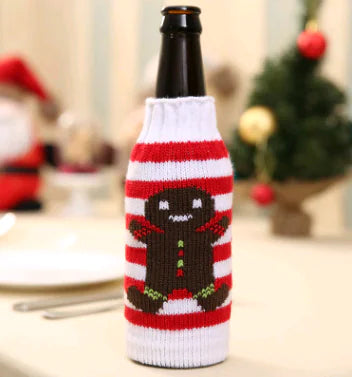 Christmas Wine Bottle Covers For Holiday Home Decor
