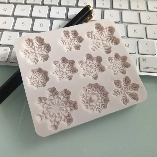 Christmas Snowflake Silicone Mold For Cakes & Cookies