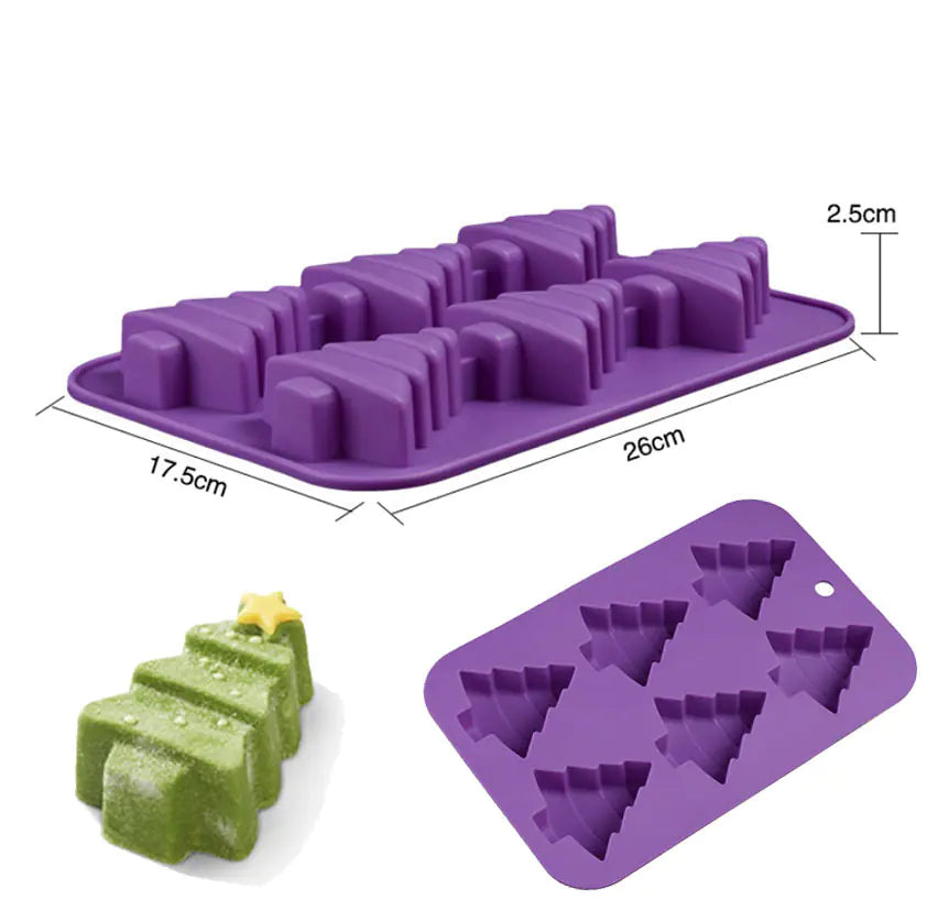 Christmas Tree Silicone Mold For Baking & Crafts