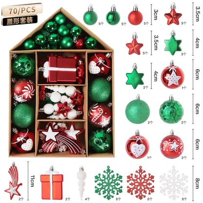 Cross-Border Christmas Tree Ornament Ball Set For Home Decor