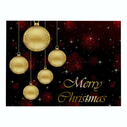 Christmas Red Cotton & Linen Placemat Series For Home Decor