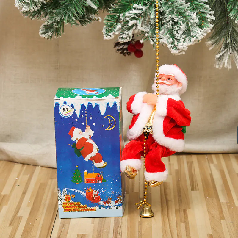 Electric Santa Parachute Toy For Christmas Decoration For Home Decor