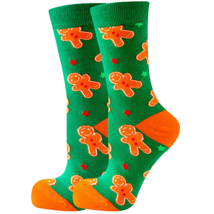 Christmas Santa Claus Women's Elk Socks