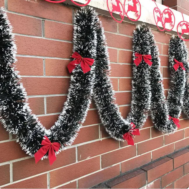 Festive Christmas Ribbon Garland Decoration For Home Decor