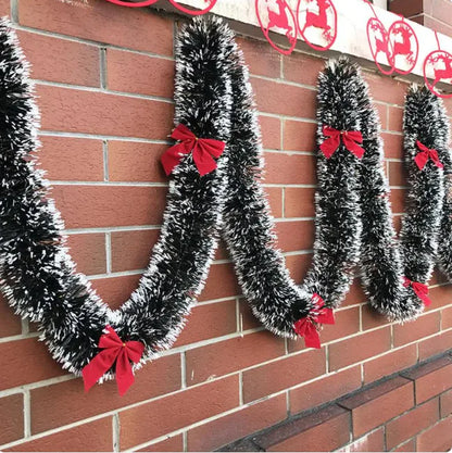 Festive Christmas Ribbon Garland Decoration For Home Decor