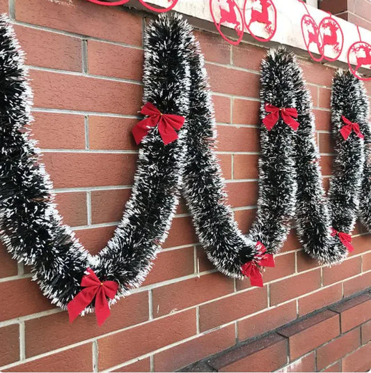Festive Christmas Ribbon Garland Decoration For Home Decor