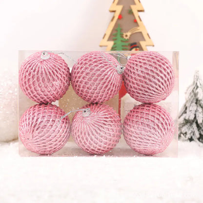 Foam Grid Christmas Ball Ornaments For Home Decor